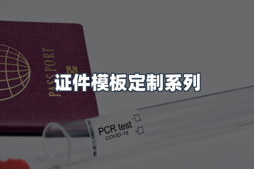 证件模板定制系列
